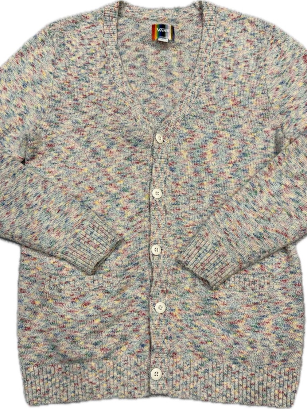 Vans “Together as Ourselves” Rainbow Pride Cardigan Sz M